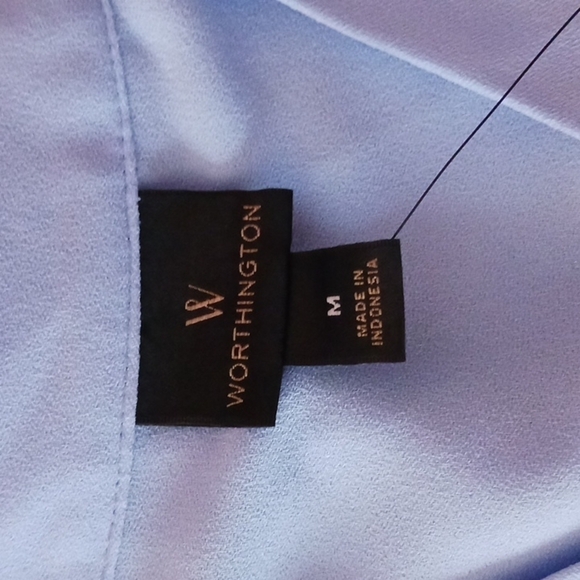 Worthington Light Blue Blouse - Picture 4 of 9